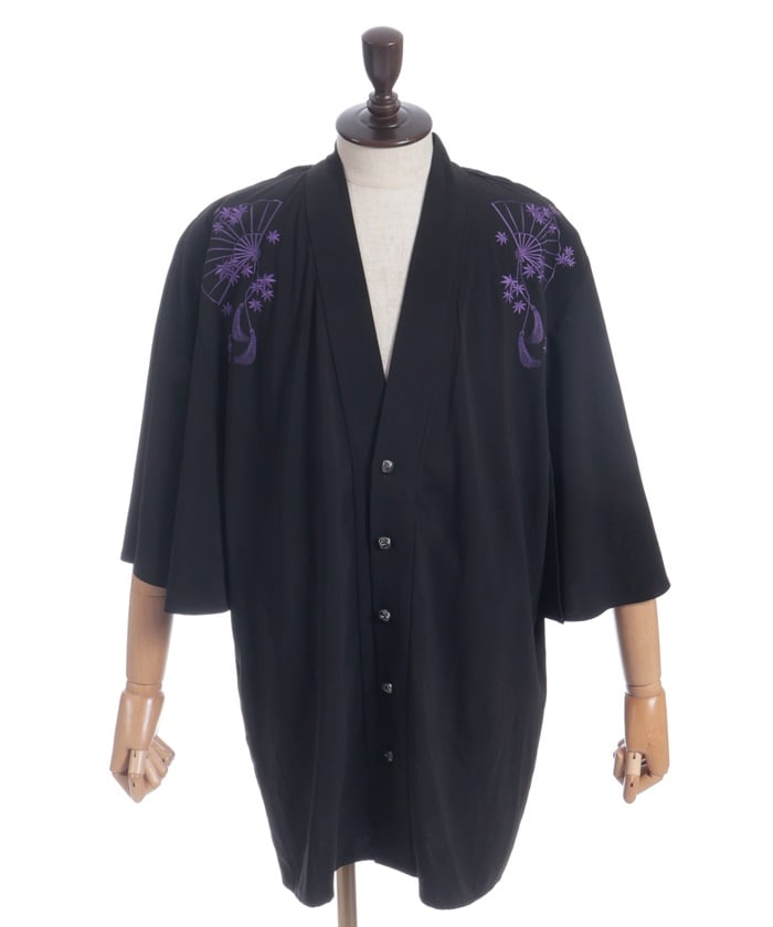 Autumn Leaves & Folding Fan Cape Haori