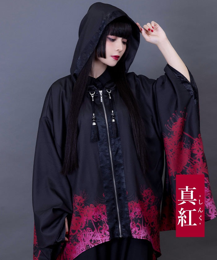 Higanbana Haori Hoodie – axes femme from JAPAN