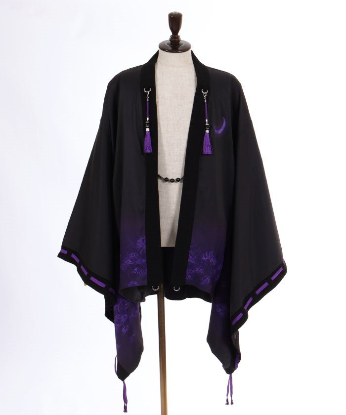Higanbana & Moon Print Haori – axes femme from JAPAN