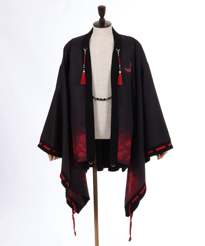 Higanbana & Moon Print Haori – axes femme from JAPAN