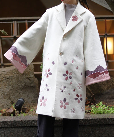 Sakura Patchwork Embroidery Coat