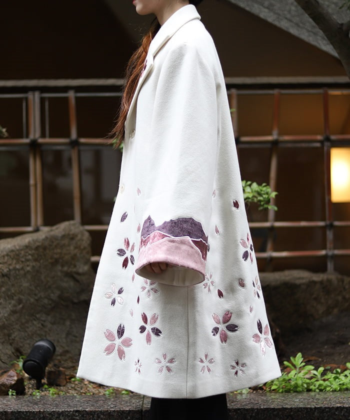 Sakura Patchwork Embroidery Coat