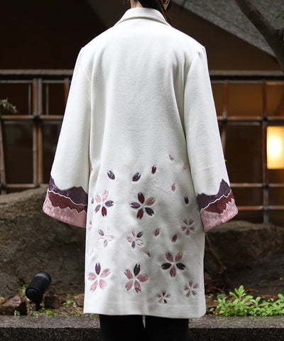 Sakura Patchwork Embroidery Coat