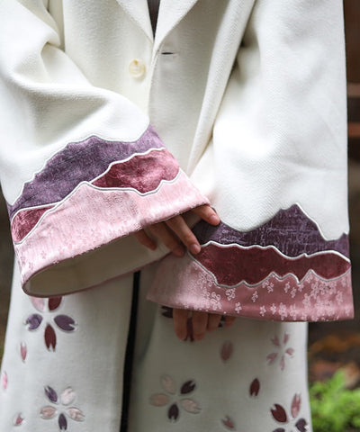 Sakura Patchwork Embroidery Coat