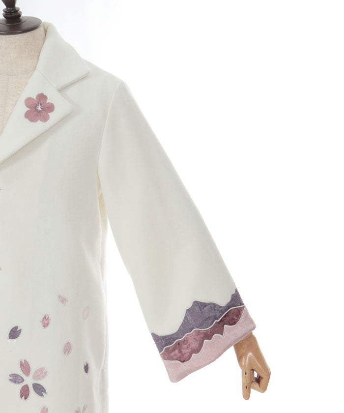 Sakura Patchwork Embroidery Coat