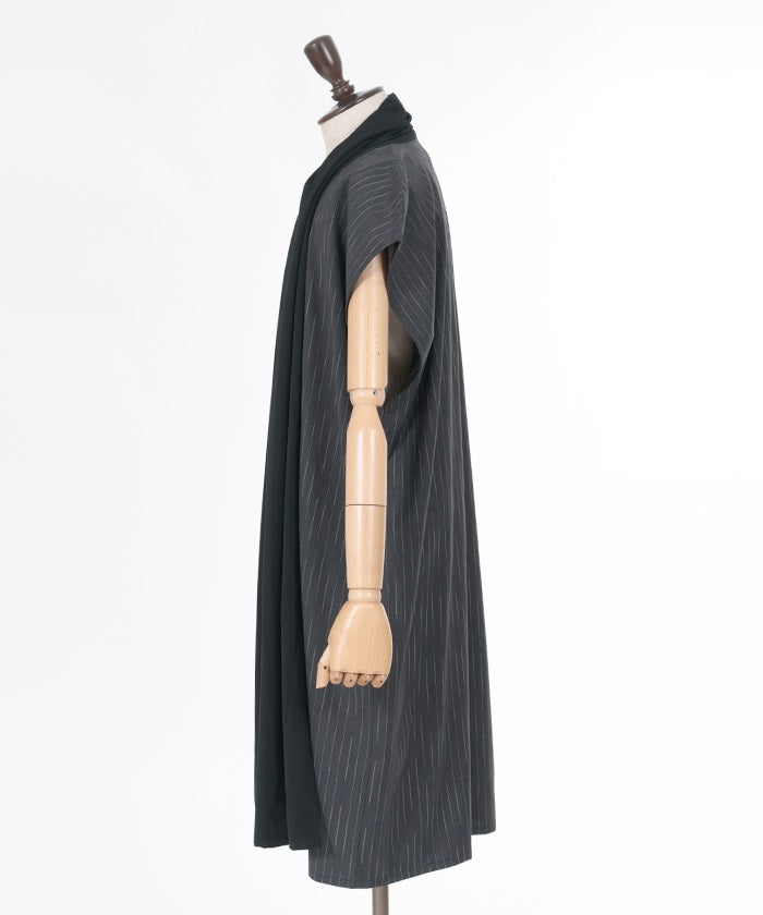 Drape Gown Long Gilet