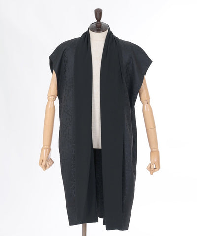 Drape Gown Long Gilet