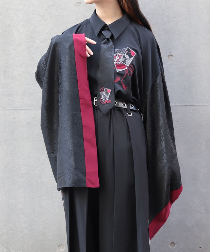 Hanafuda Embroidery Necktie