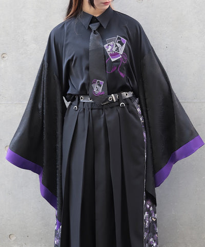 Hanafuda Embroidery Necktie