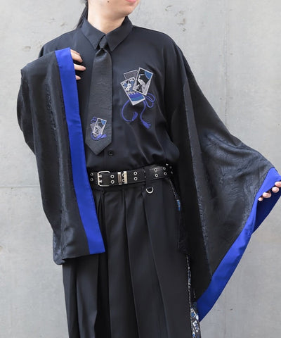 Hanafuda Embroidery Necktie