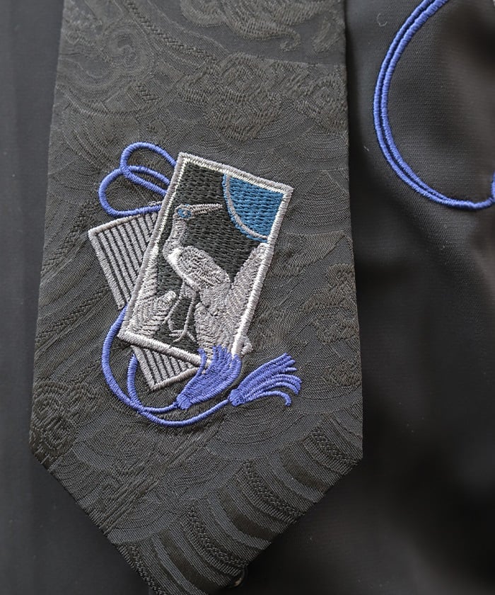 Hanafuda Embroidery Necktie