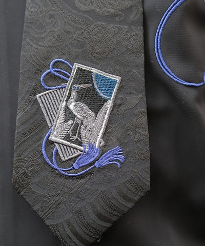 Hanafuda Embroidery Necktie