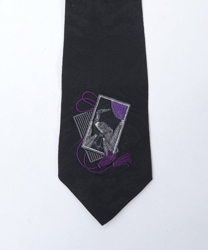 Hanafuda Embroidery Necktie