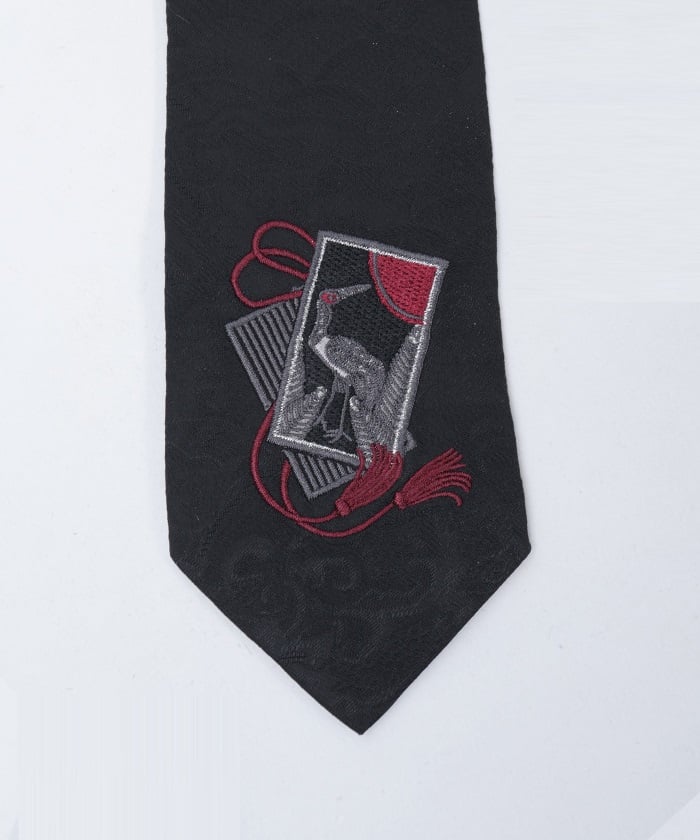 Hanafuda Embroidery Necktie