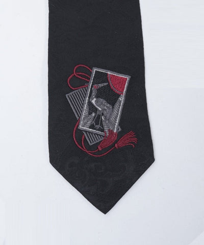 Hanafuda Embroidery Necktie