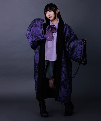 Flower Pattern Jacquard Haori