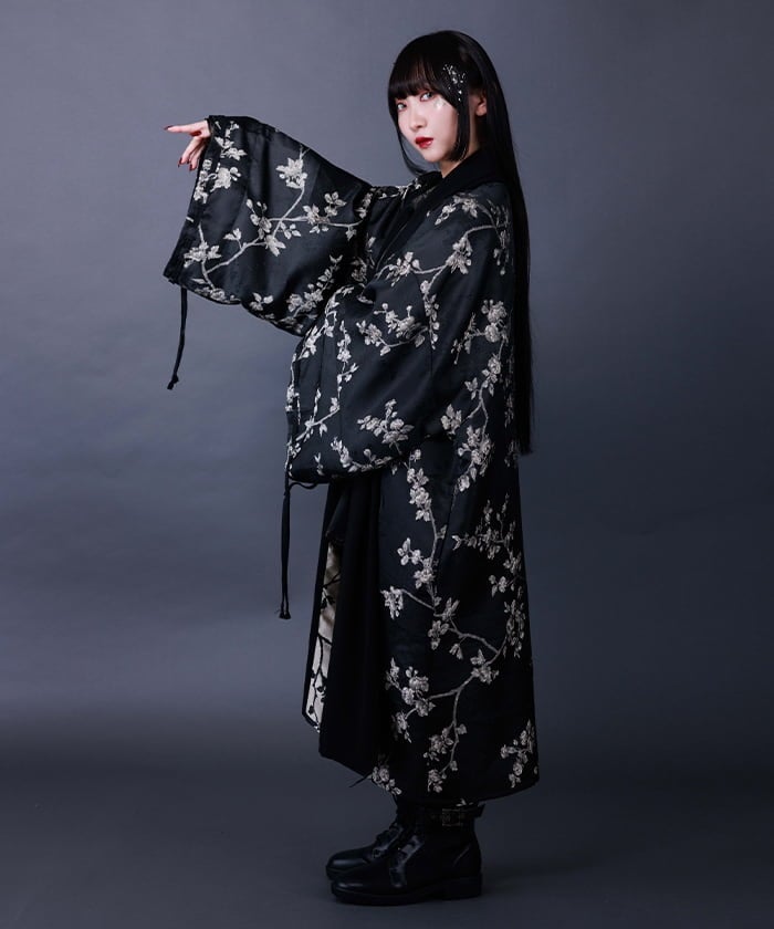 Flower Pattern Jacquard Haori