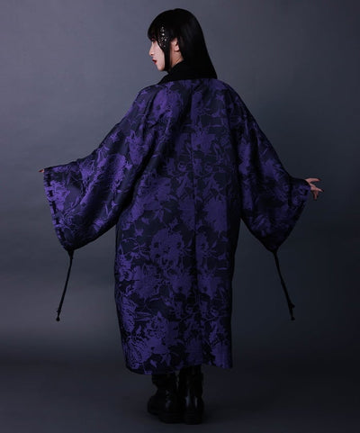 Flower Pattern Jacquard Haori