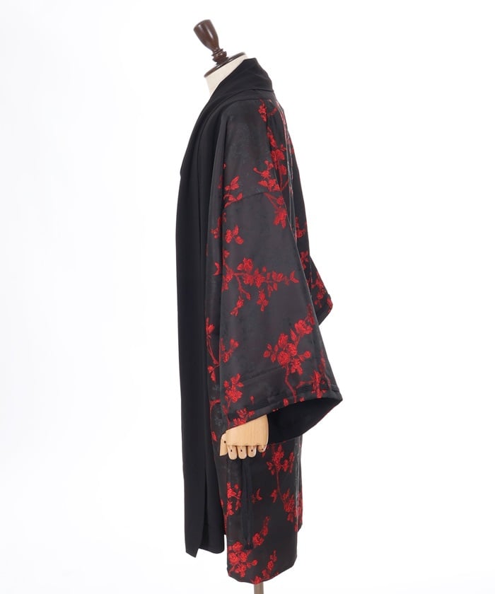 Flower Pattern Jacquard Haori