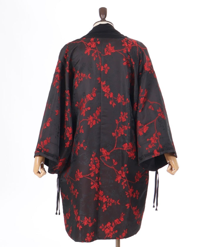 Flower Pattern Jacquard Haori