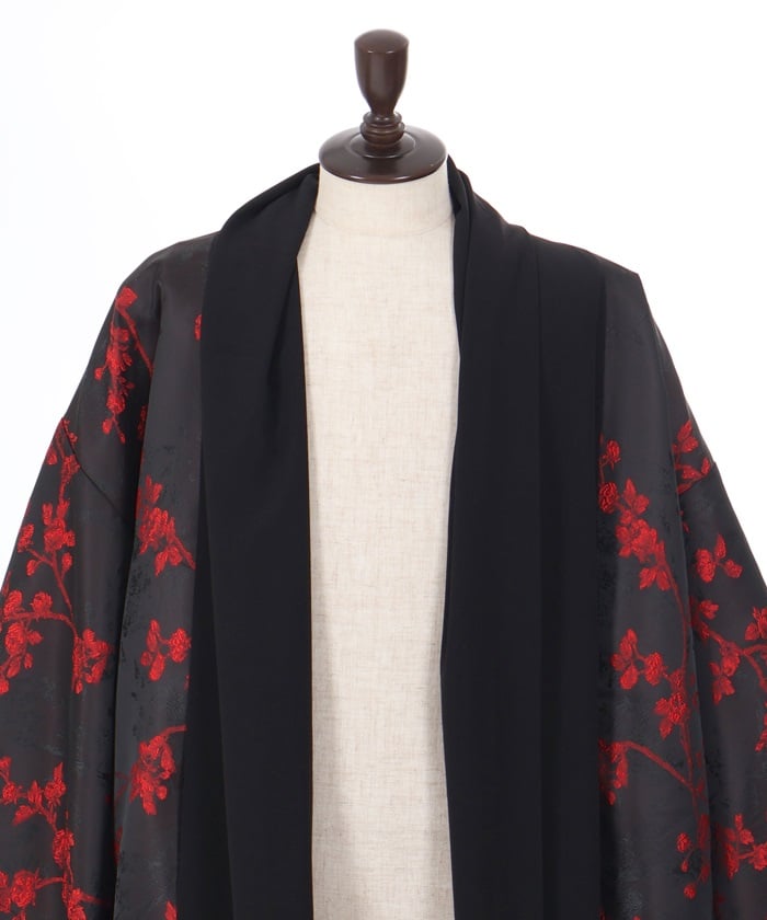 Flower Pattern Jacquard Haori