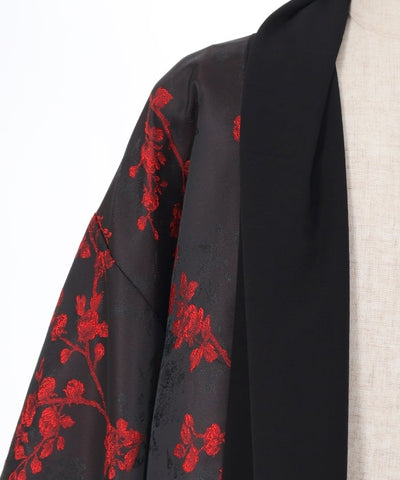 Flower Pattern Jacquard Haori