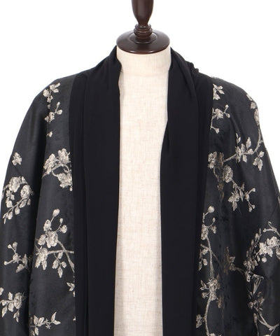 Flower Pattern Jacquard Haori