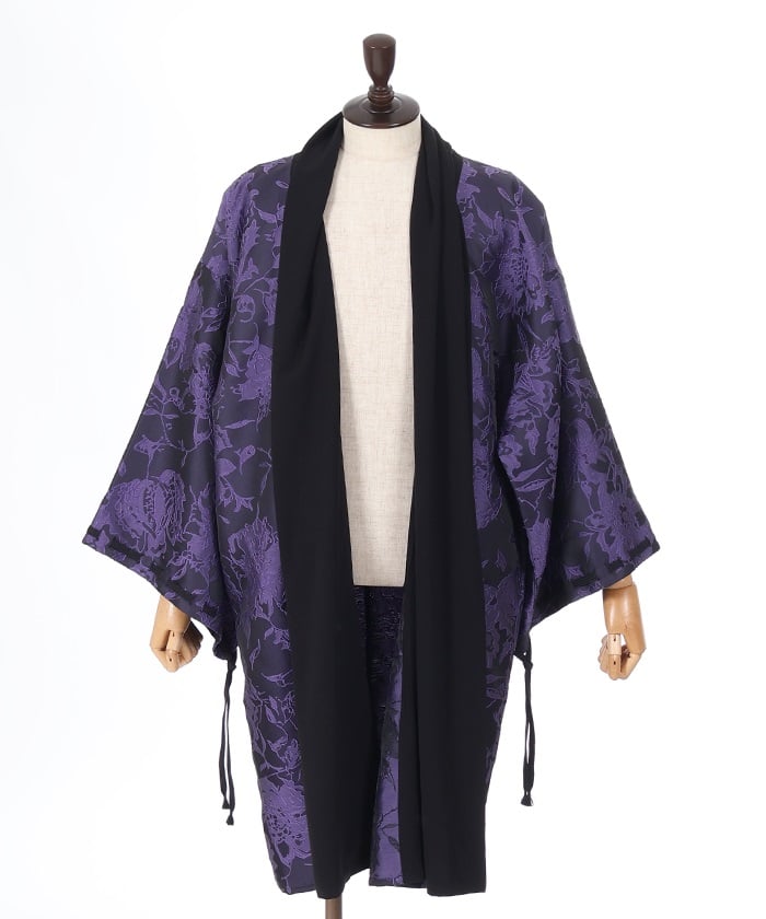 Flower Pattern Jacquard Haori