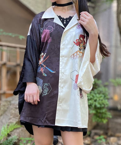 Benkei & Ushiwakamaru Kimono Sleeve Shirt