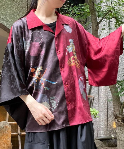 Benkei & Ushiwakamaru Kimono Sleeve Shirt