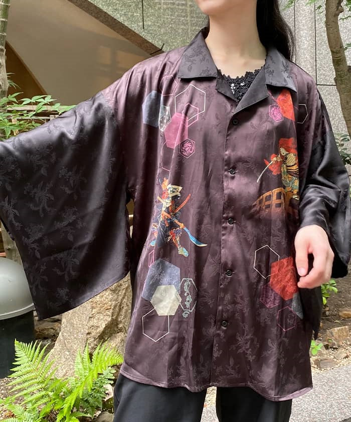 Benkei & Ushiwakamaru Kimono Sleeve Shirt