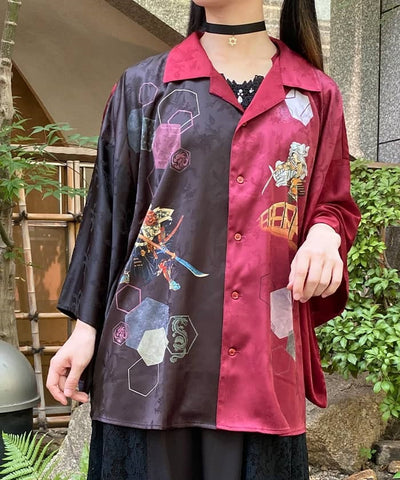 Benkei & Ushiwakamaru Kimono Sleeve Shirt