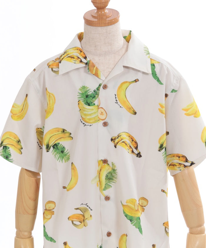 Kids / Banana Pattern Aloha Shirt