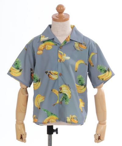 Kids / Banana Pattern Aloha Shirt