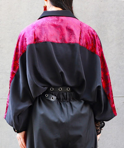 Higanbana Embroidery Short Sleeve Shirt
