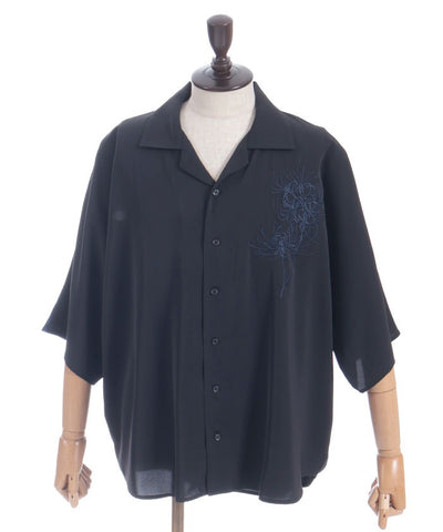 Higanbana Embroidery Short Sleeve Shirt