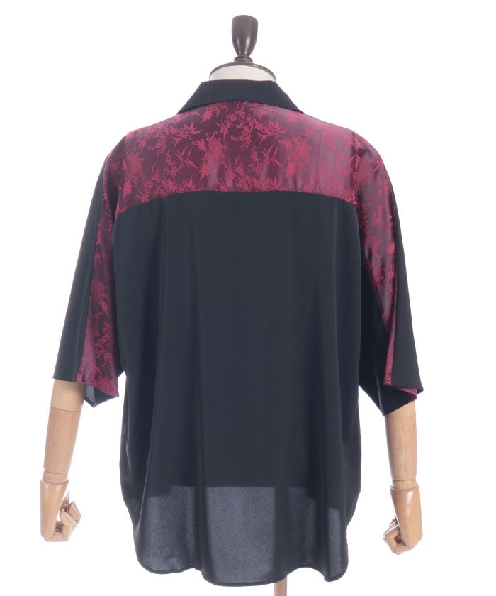 Higanbana Embroidery Short Sleeve Shirt