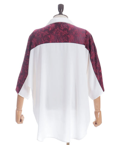 Higanbana Embroidery Short Sleeve Shirt