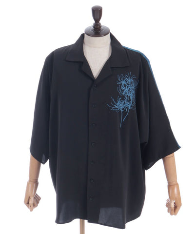 Higanbana Embroidery Short Sleeve Shirt