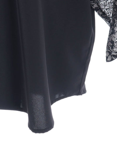 Lace Panel Japanese Sleeve Shirt