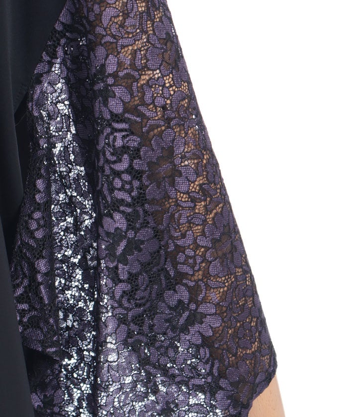 Lace Panel Japanese Sleeve Shirt