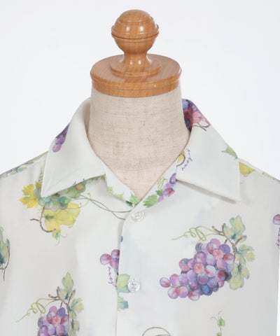 Kids/Grapes Print Aloha Shirt