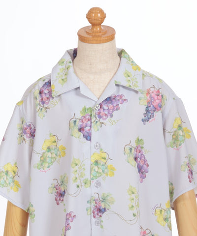 Kids/Grapes Print Aloha Shirt