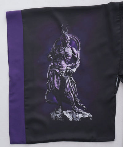 Kongou Rikishi Print Japanese Sleeve Shirt