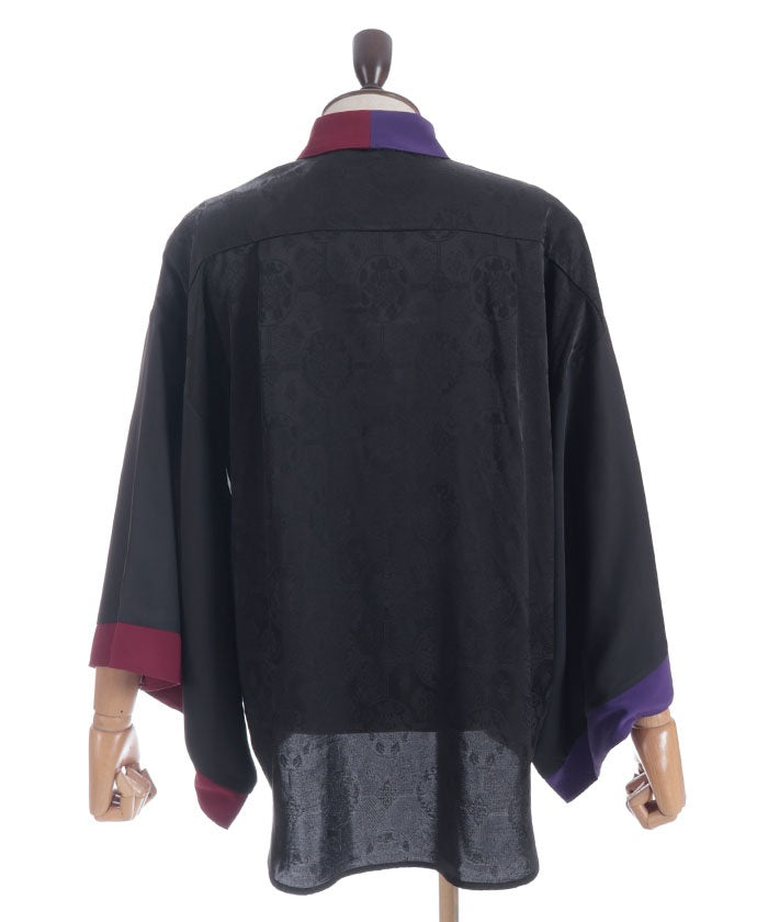Kongou Rikishi Print Japanese Sleeve Shirt