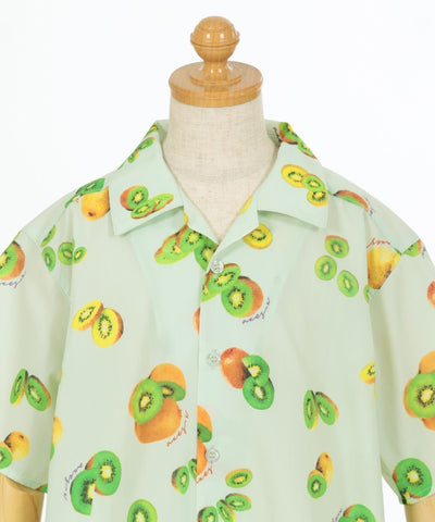 Kids/Kiwi Print Aloha Shirt