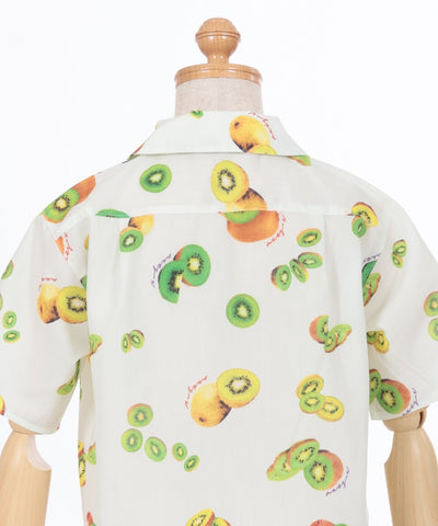 Kids/Kiwi Print Aloha Shirt