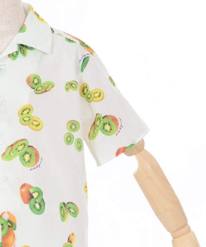 Kids/Kiwi Print Aloha Shirt