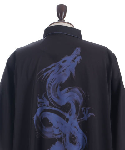Rising Dragon Print Short Sleeve Shirt