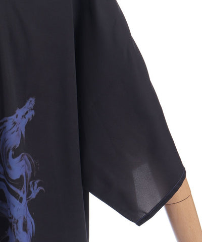 Rising Dragon Print Short Sleeve Shirt